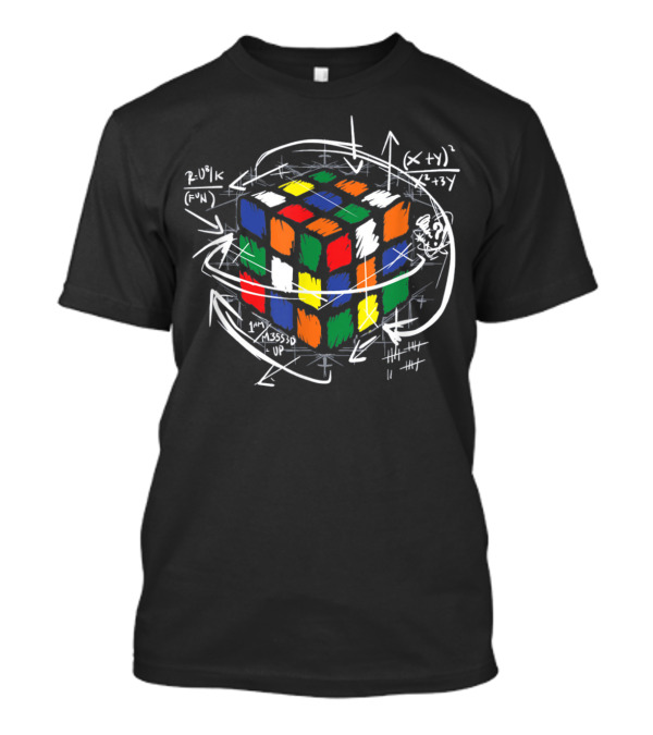 Cube Mathematische Rubik's Algebraic Formula Diagram T-Shirt