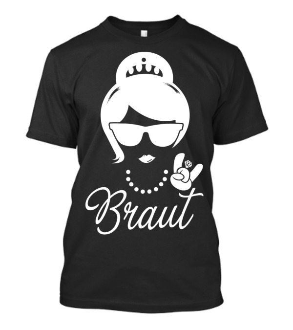 Braut Damen Jga Hochzeit Polterabend Rock N Roll T-Shirt