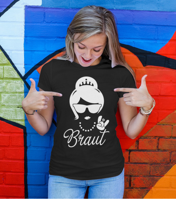 Braut Damen Jga Hochzeit Polterabend Rock N Roll T-Shirt