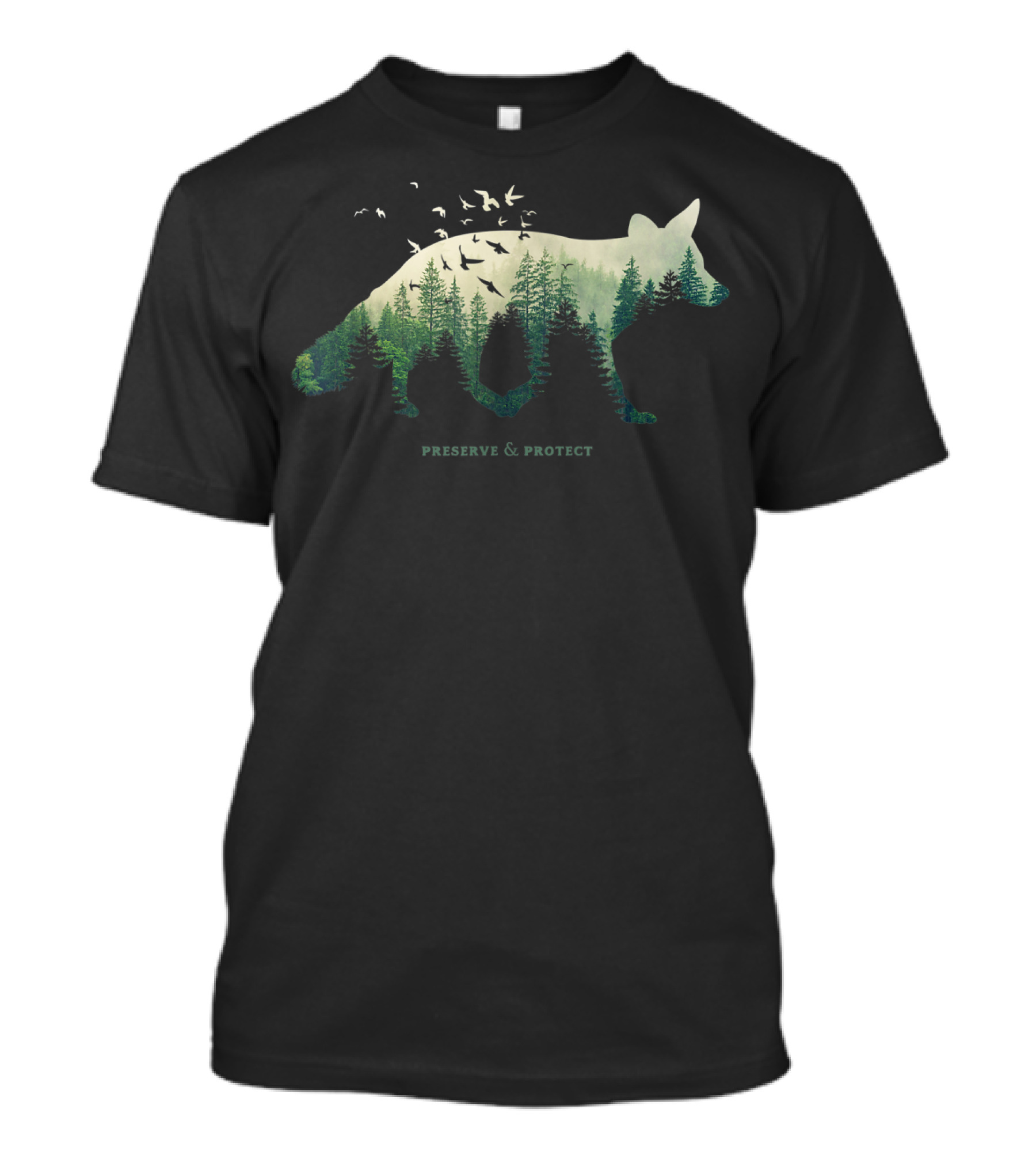 Preserve And Protect Forest Wildlife Umweltschutz Klimaschutz T-Shirt
