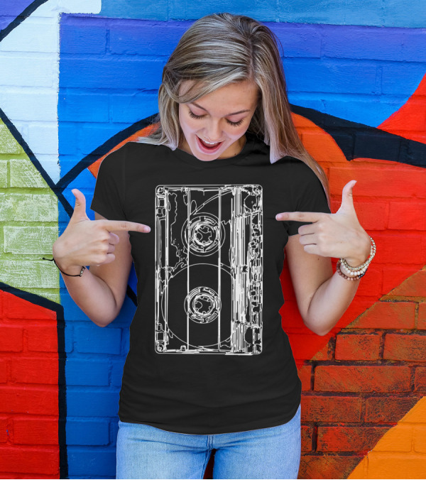 Retro 90Er Jahre Kassette Musik Kostüm T-Shirt