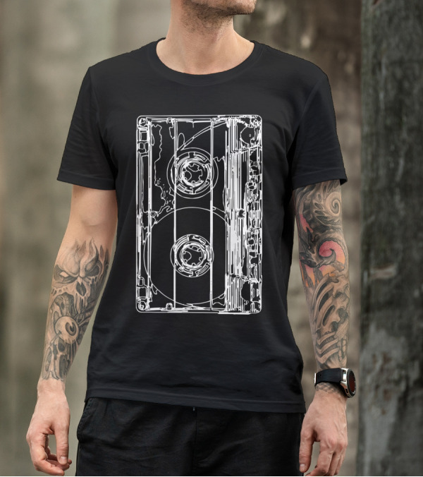 Retro 90Er Jahre Kassette Musik Kostüm T-Shirt