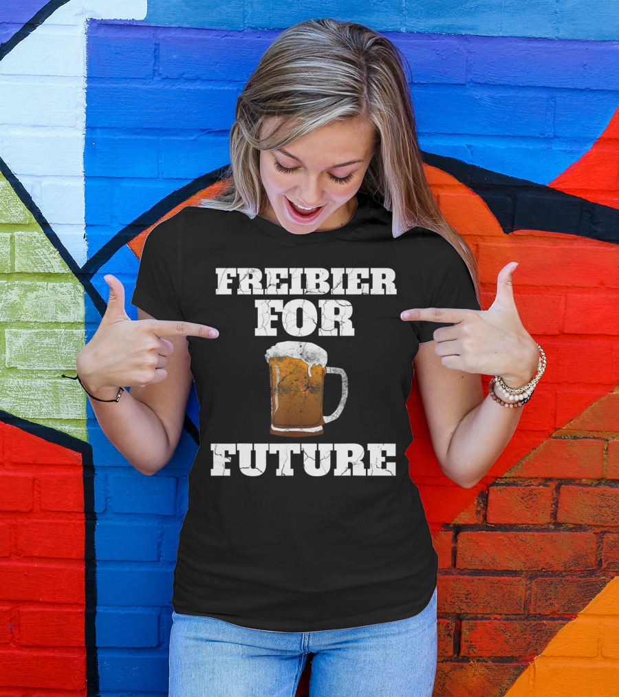 Witziges Freibier For Future Fun Bier Vintage Beer Mug T-Shirt