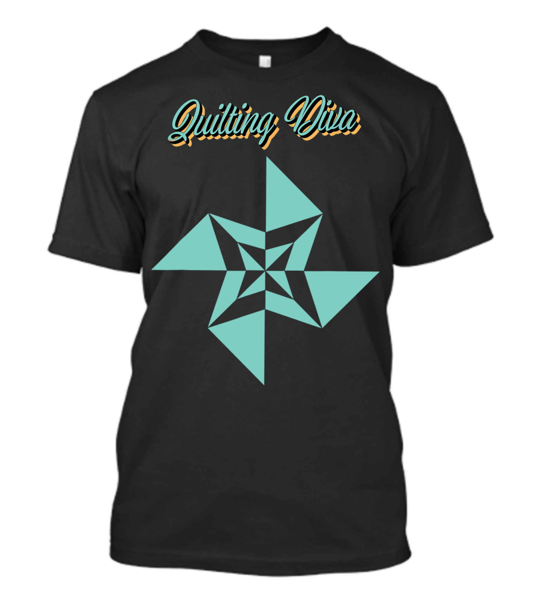 Quilting Diva Vintage Quilt Pinwheel T-Shirt