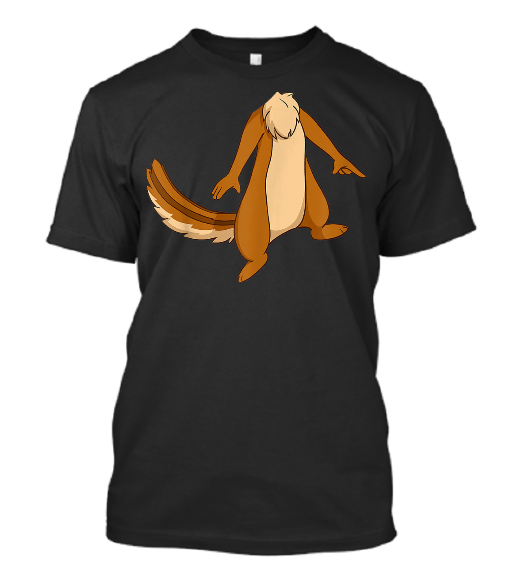 Halloween Animal Cosplay Chipmunk Costume Body T-Shirt