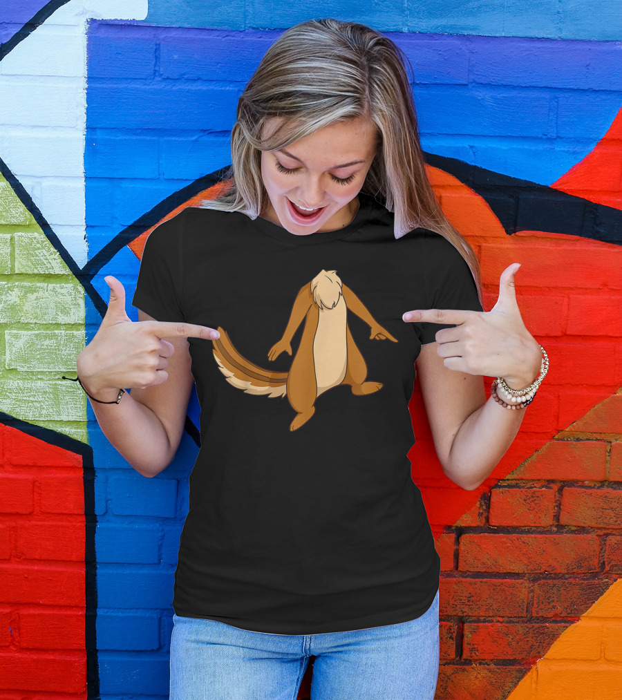 Halloween Animal Cosplay Chipmunk Costume Body T-Shirt