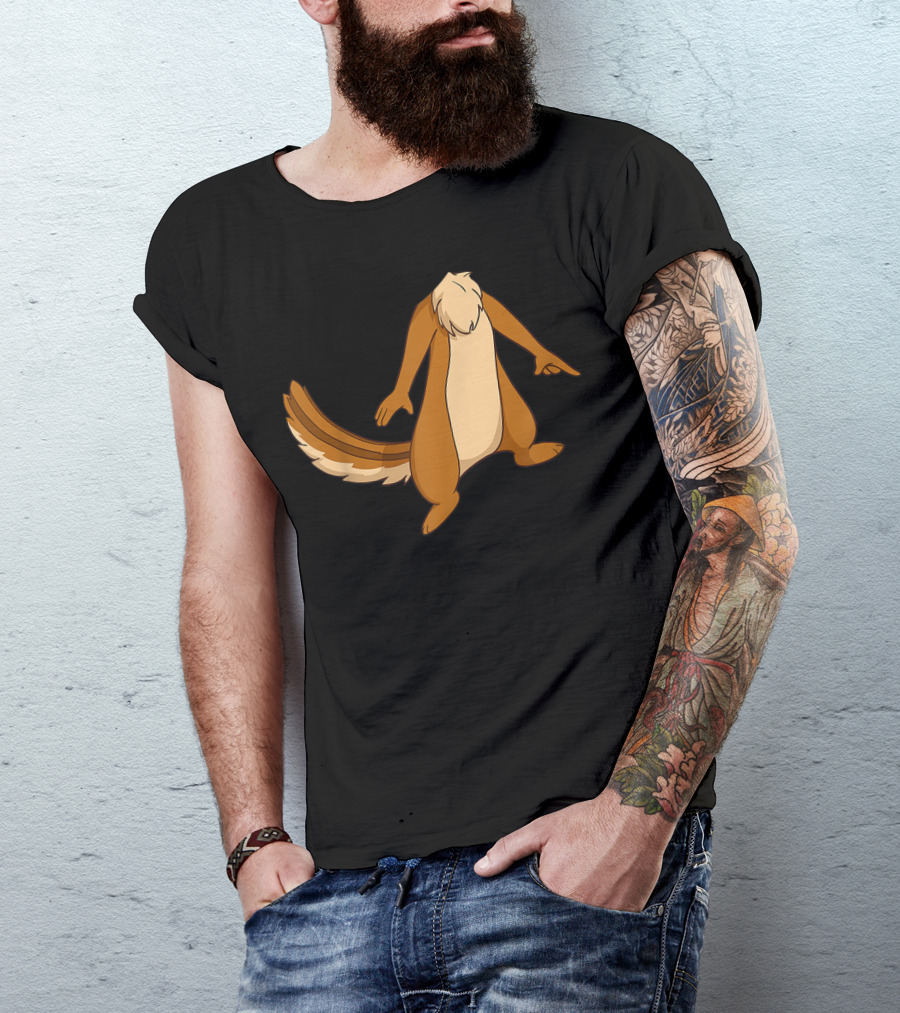 Halloween Animal Cosplay Chipmunk Costume Body T-Shirt