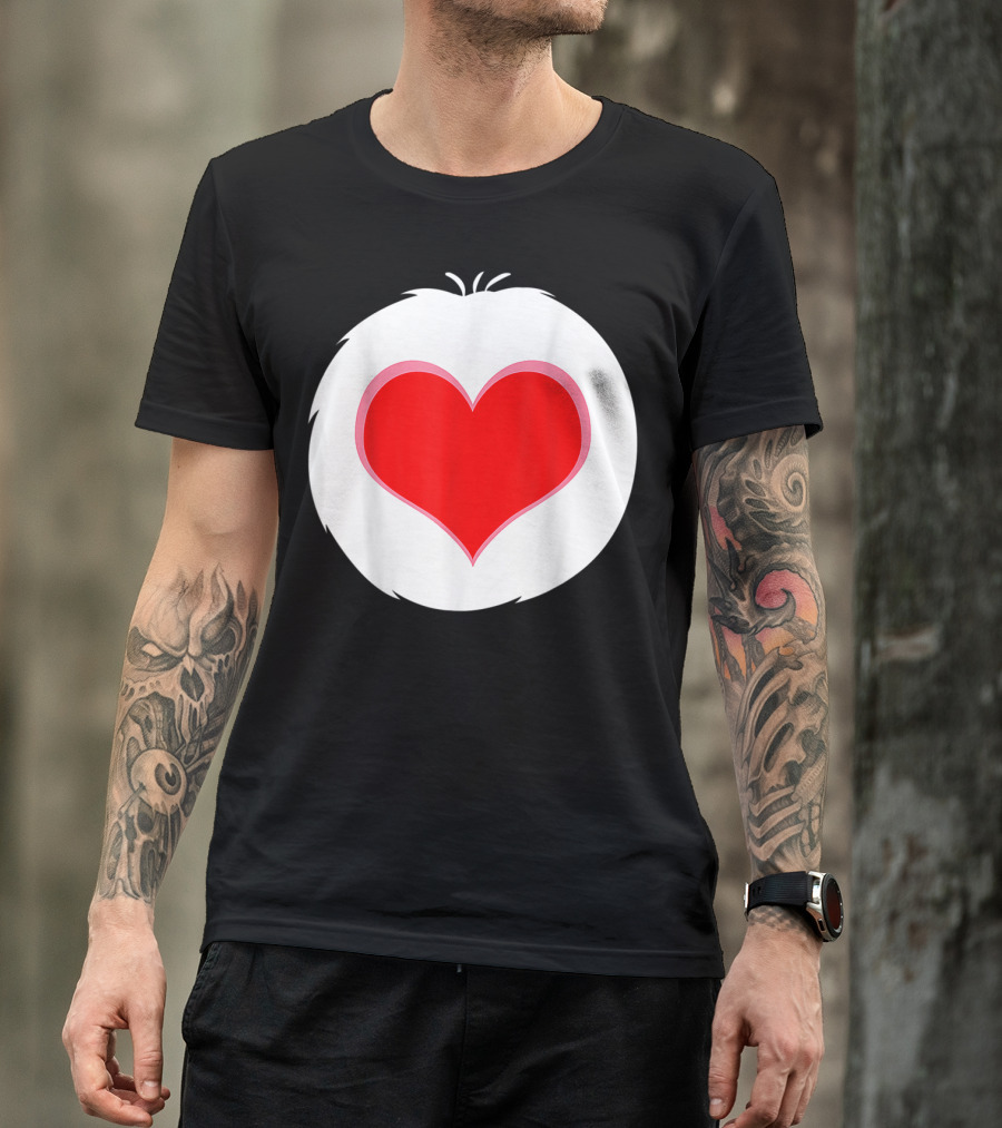Halloween Bear Costume I Love To Care Heart T-Shirt