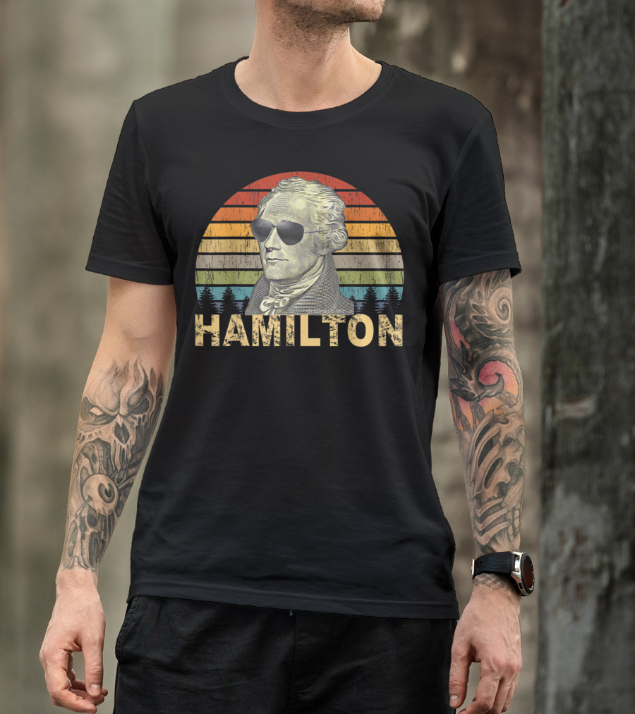 Hamilton Retro Sunglasses Vintage T-Shirt