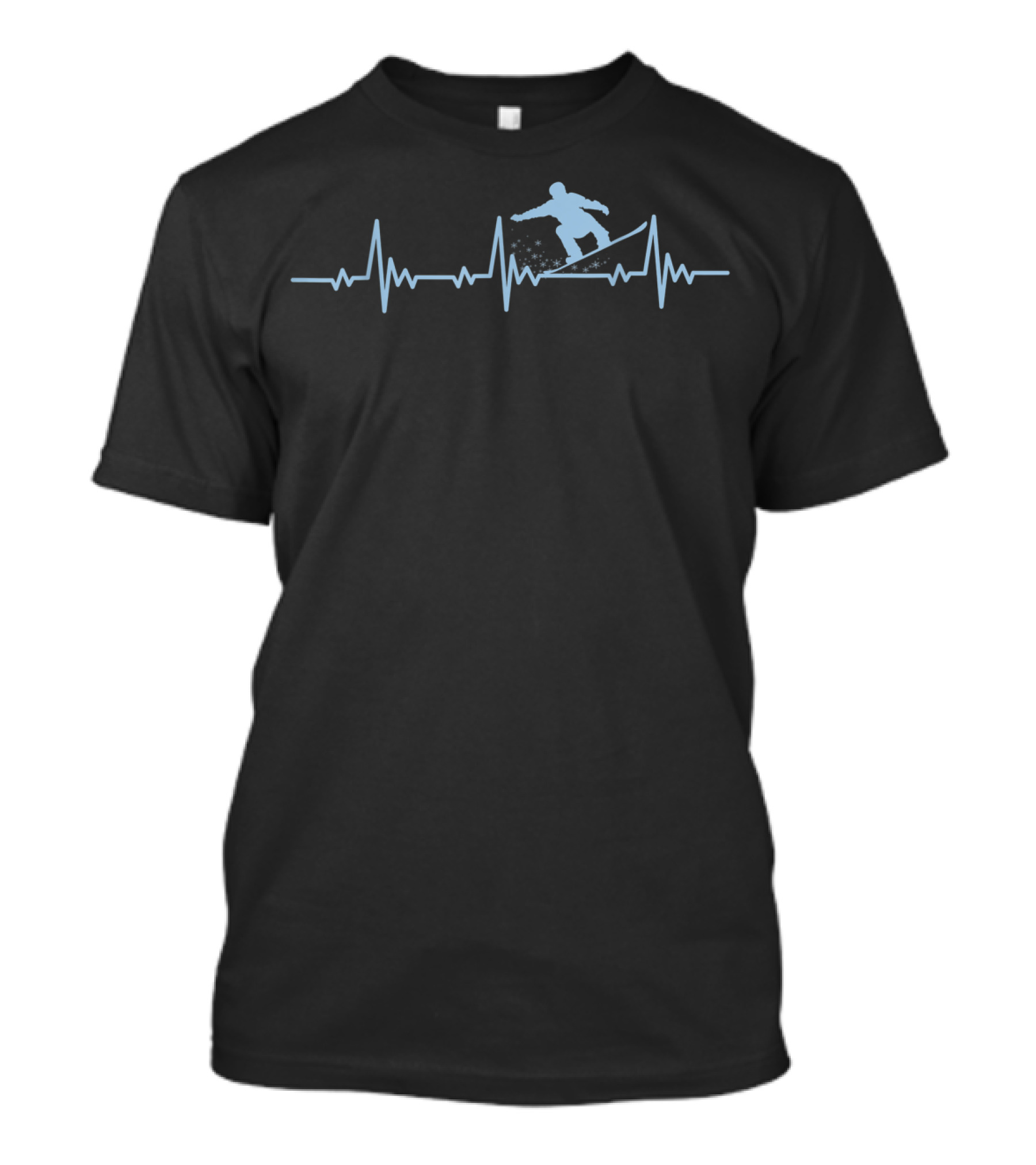 Heartbeat Snowboarder Ski Man Snowboard T-Shirt