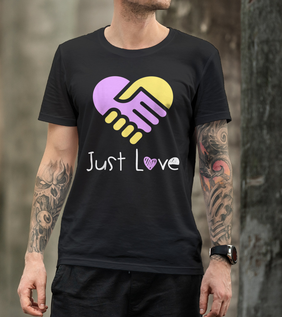 Just Love Heart Ribbon Alzheimer Disease Hope T-Shirt