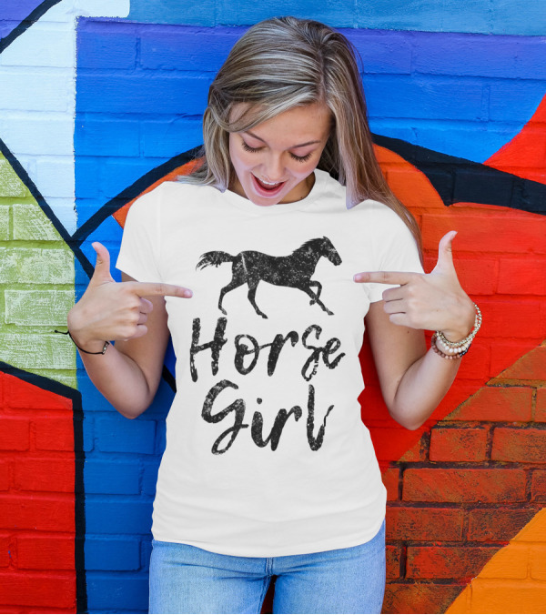 Horse Girl Equestrian Cowgirl Horse Lover T-Shirt