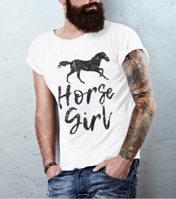 Horse Girl Equestrian Cowgirl Horse Lover T-Shirt