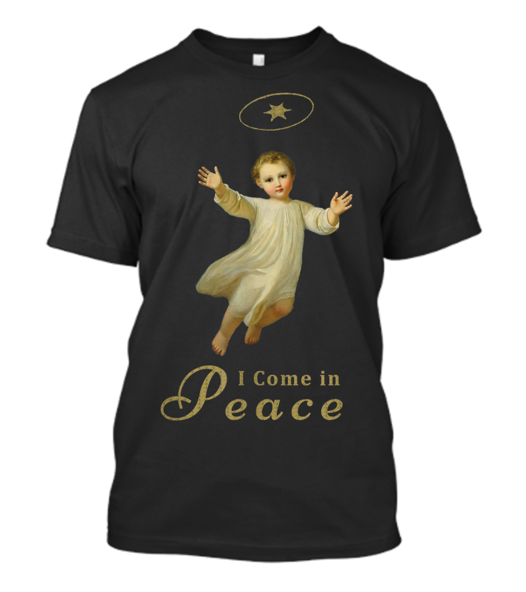 I Come In Peace Angelic Star Halo T-Shirt