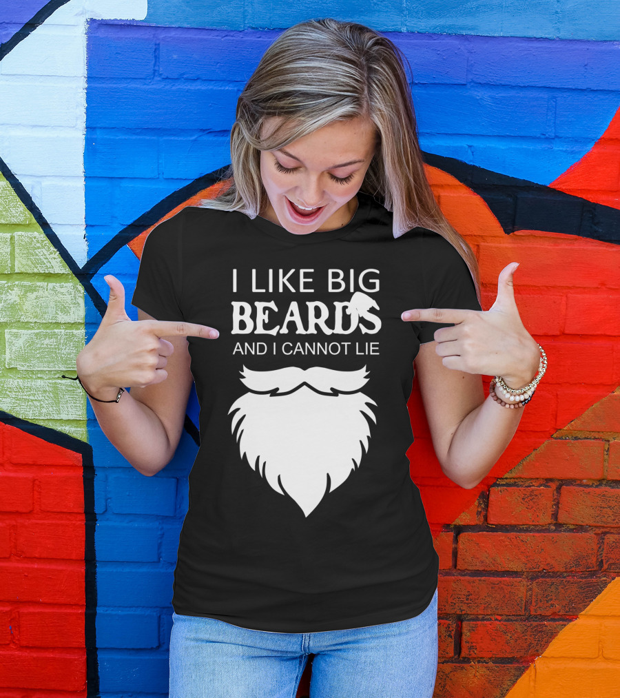 I Like Big Beards And I Cannot Lie Santa Beard T-Shirt