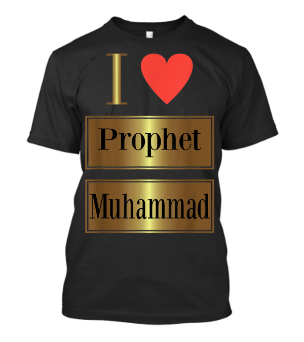 I Love Prophet Muhammad Muslim Men P8 T-Shirt