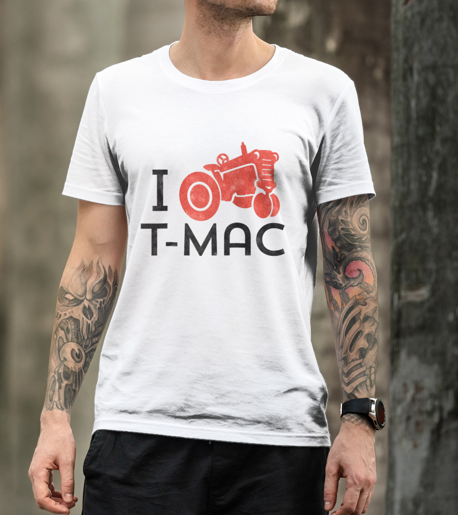 I Love T-Mac Red Tractor T-Shirt