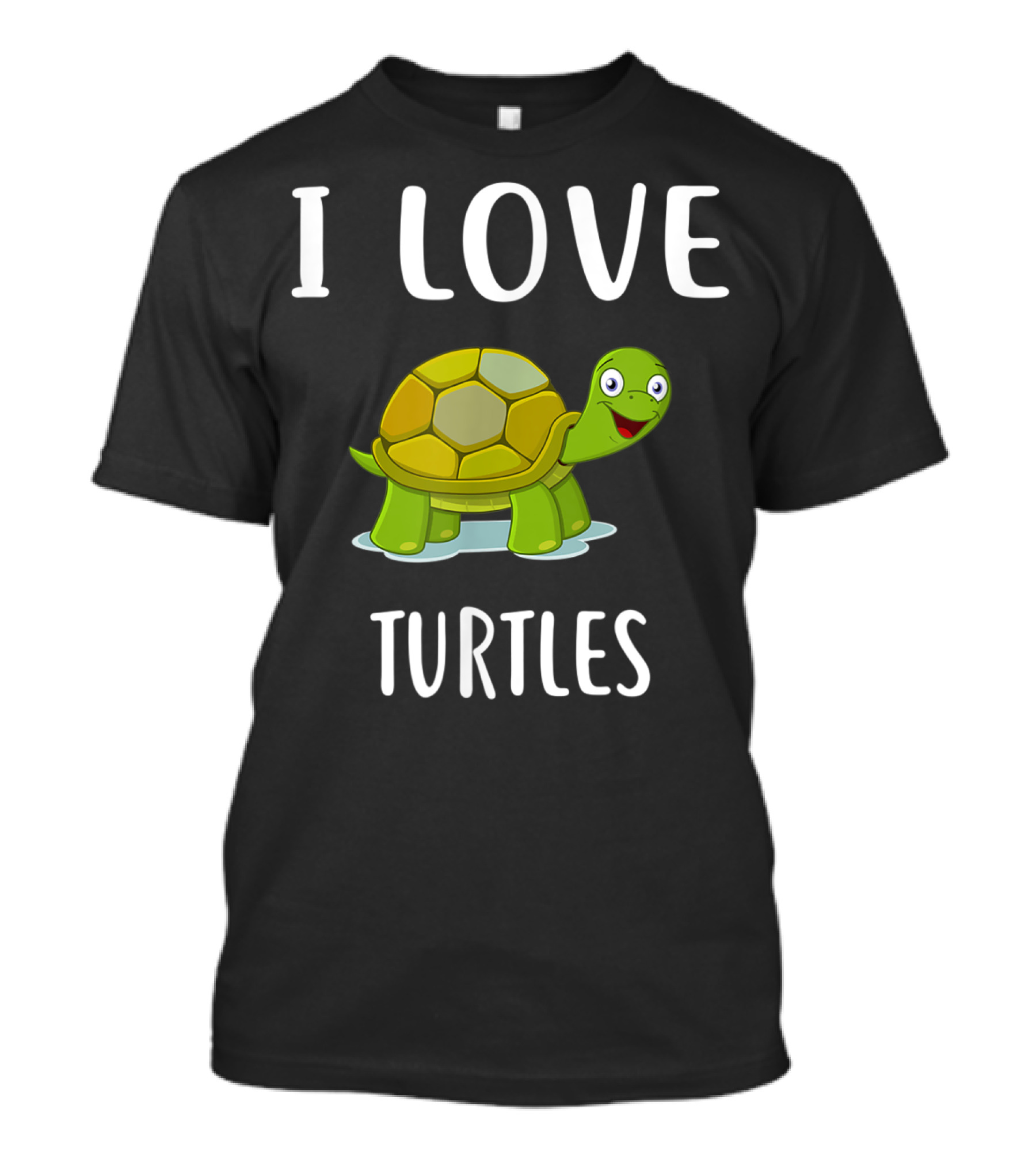 I Love Turtles Happy Turtle T-Shirt
