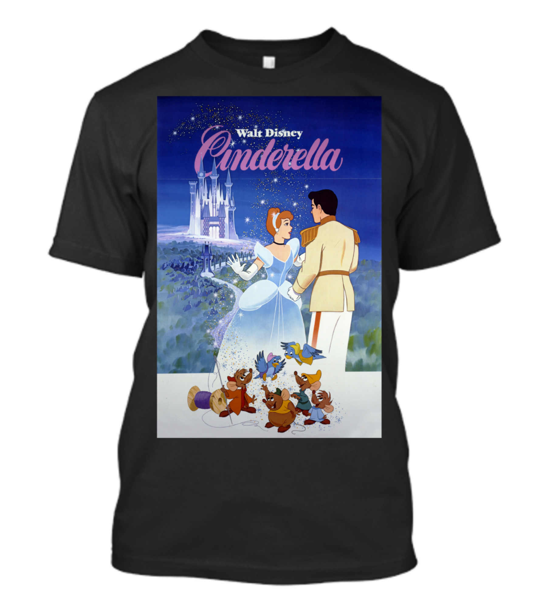 Walt Disney Cinderella Classic Vintage Movie T-Shirt