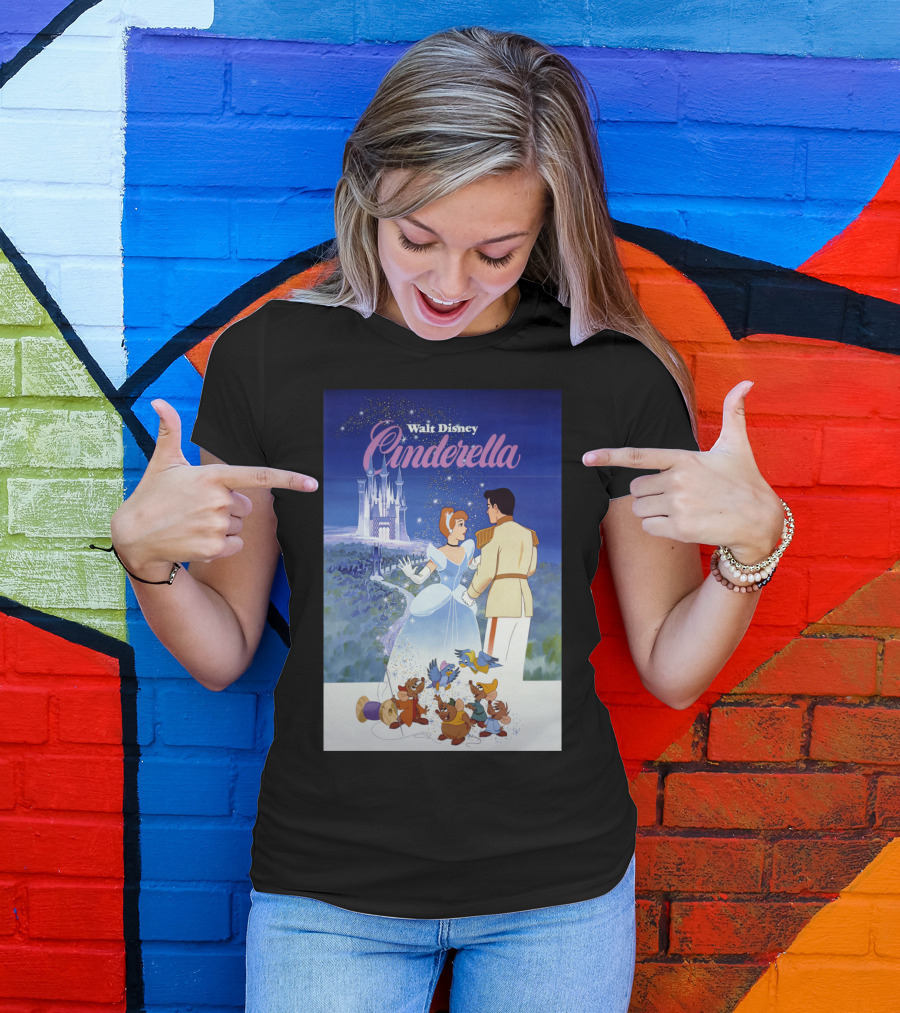 Walt Disney Cinderella Classic Vintage Movie T-Shirt