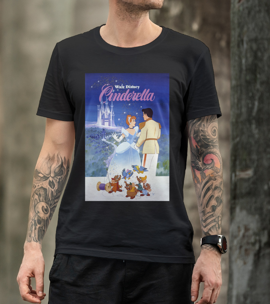 Walt Disney Cinderella Classic Vintage Movie T-Shirt