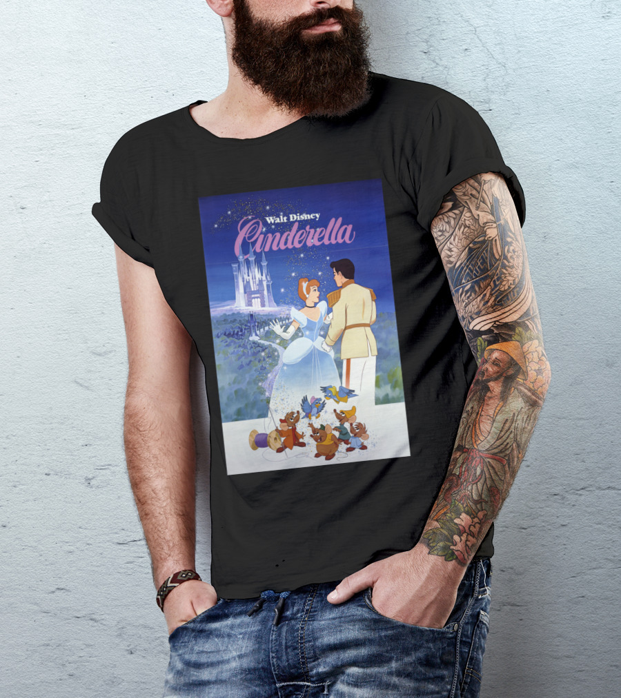 Walt Disney Cinderella Classic Vintage Movie T-Shirt