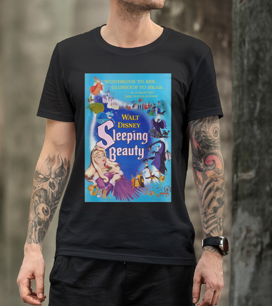 Walt Disney Sleeping Beauty Wondrous To See Glorious To Hear Magnificent Motion Picture T-Shirt