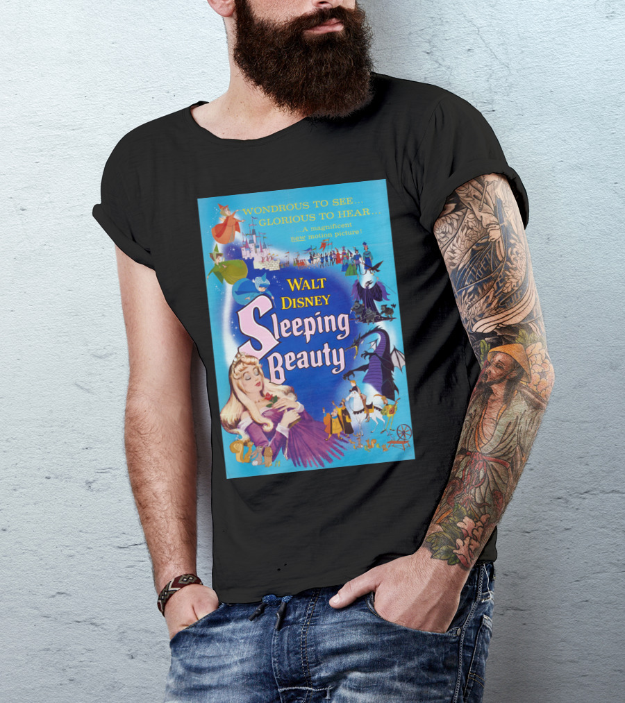 Walt Disney Sleeping Beauty Wondrous To See Glorious To Hear Magnificent Motion Picture T-Shirt