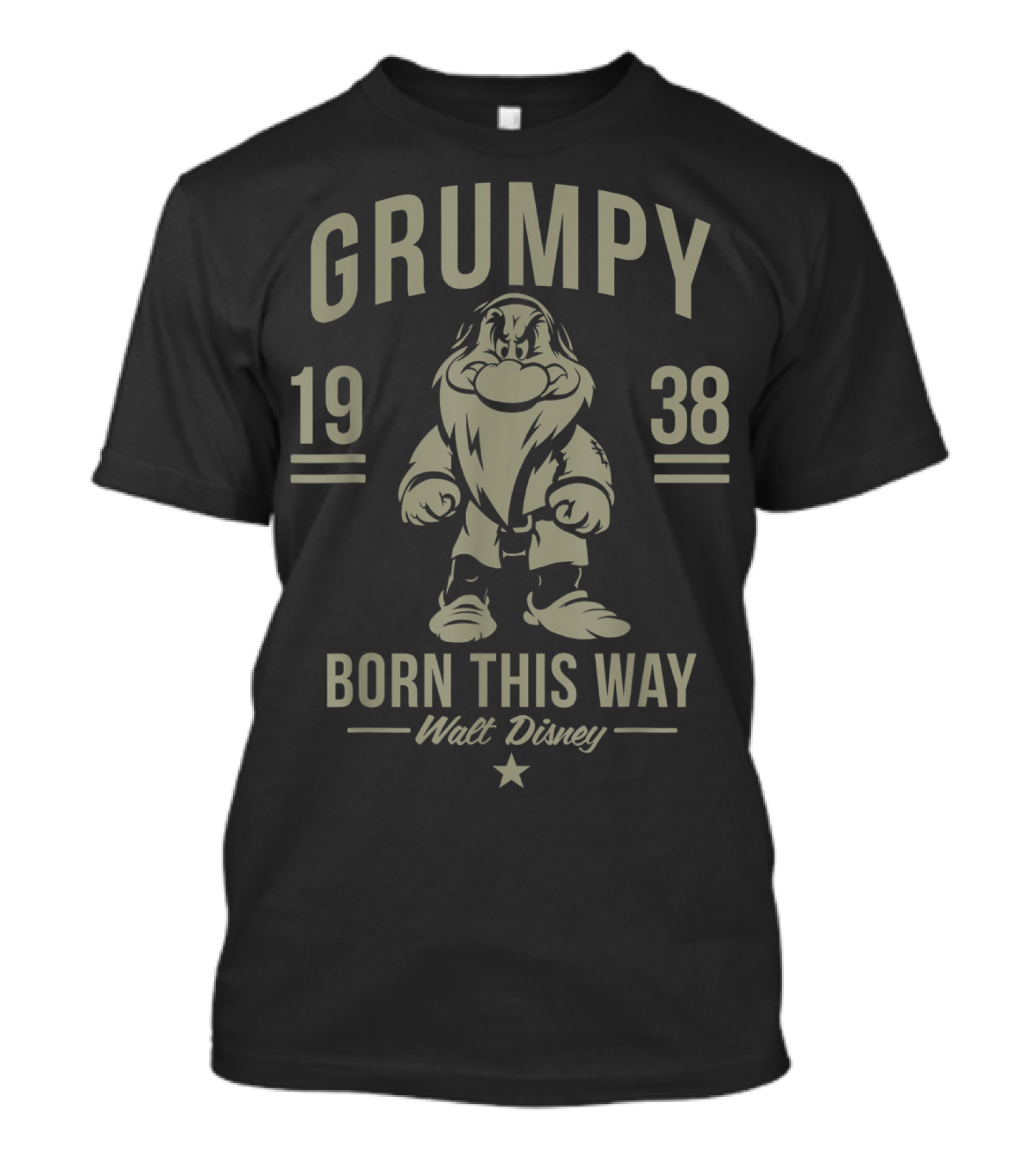 Grumpy Born This Way 1938 Walt Disney Snow White T-Shirt