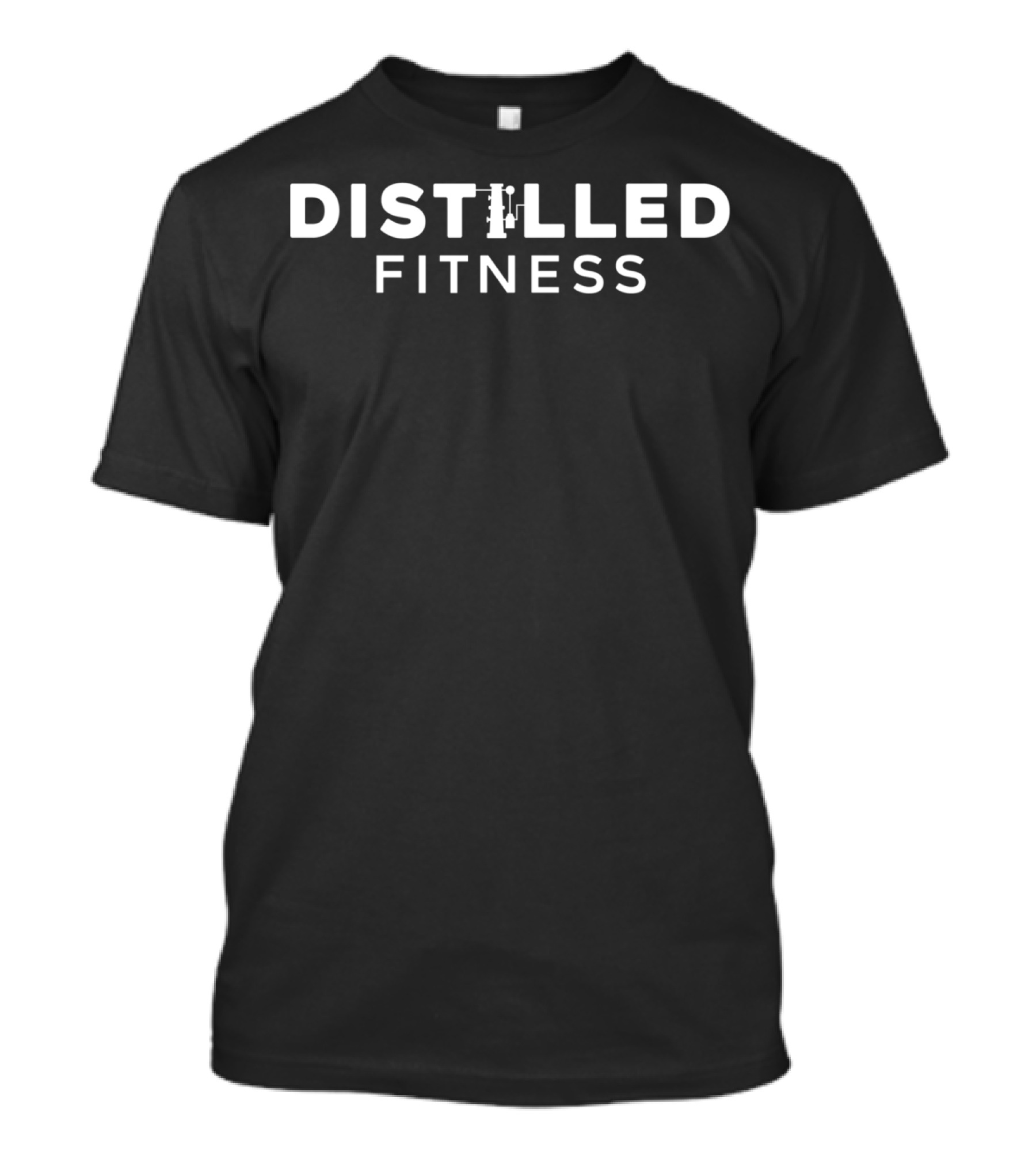 DISTILLED FITNESS Motivational Gym Workout Lifestyle T-Shirt