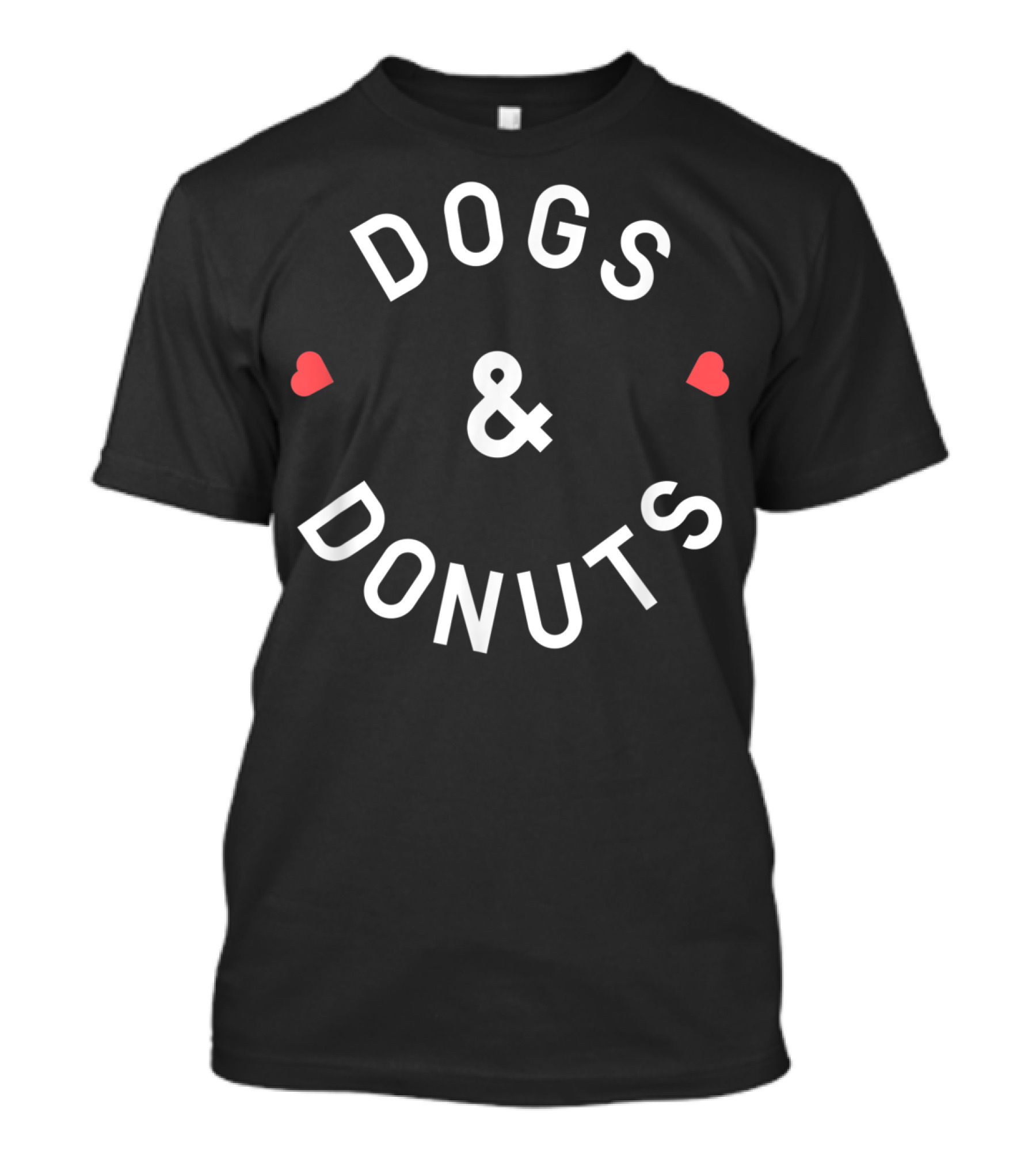 Dogs And Donuts With Hearts T-Shirt