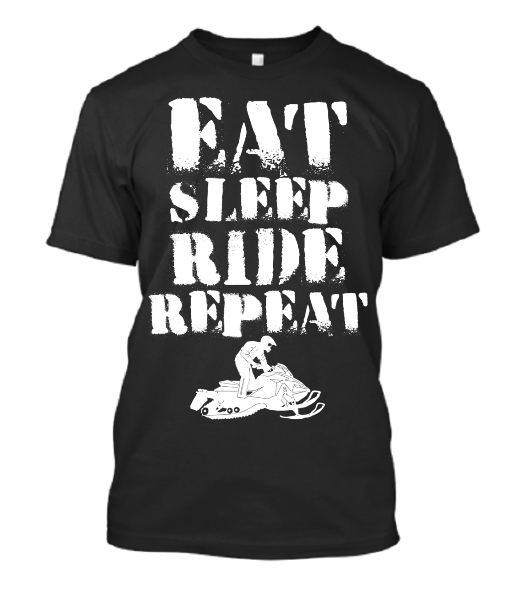 Eat Sleep Ride Repeat Snowmobiling Snowmobile Rider T-Shirt