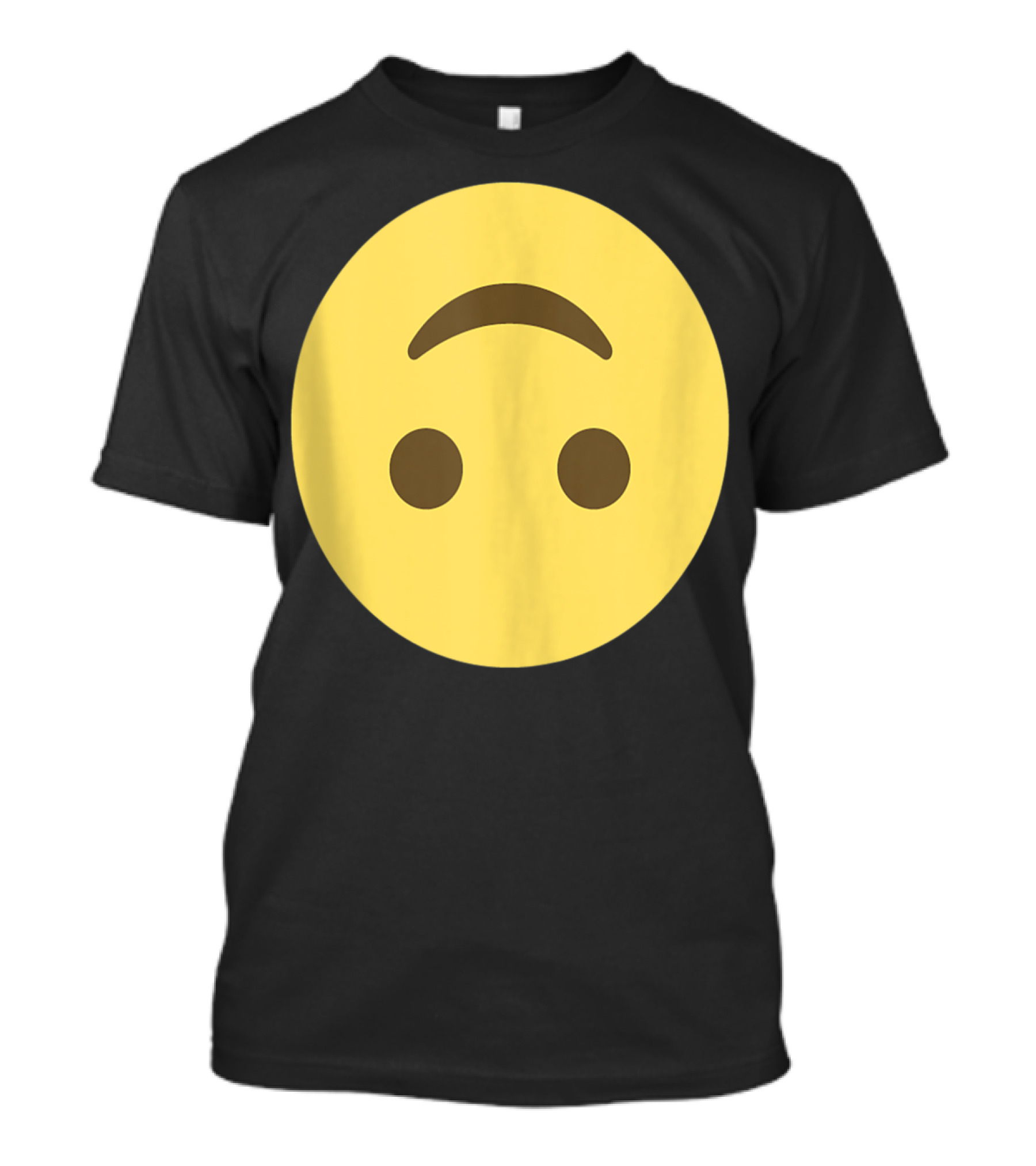 Upsidedown Face Emoji Silly Smiley Joking T-Shirt