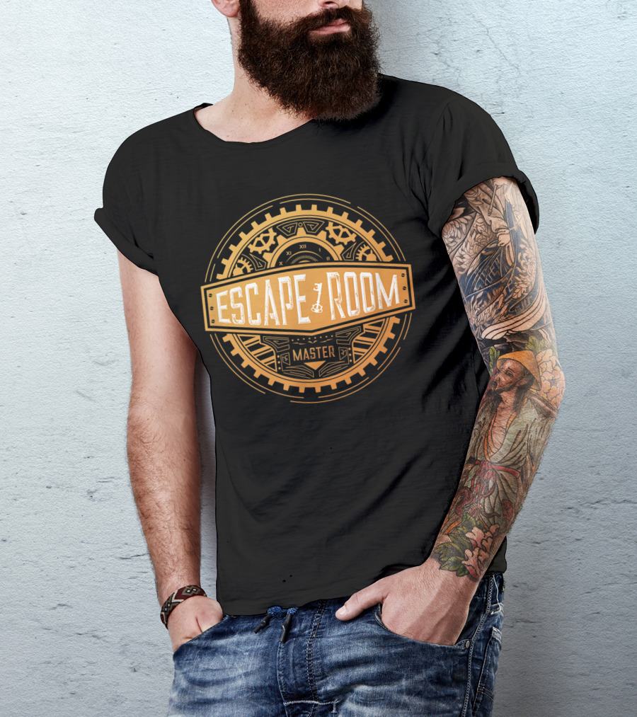 Escape Room Master Clockwork Emblem T-Shirt