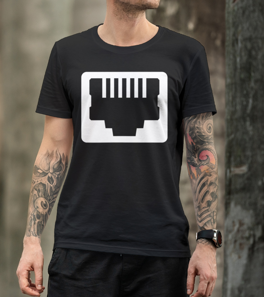 Ethernet Network System Admin RJ45 Connector T-Shirt