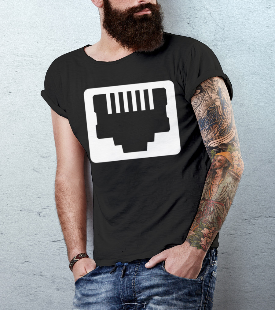 Ethernet Network System Admin RJ45 Connector T-Shirt