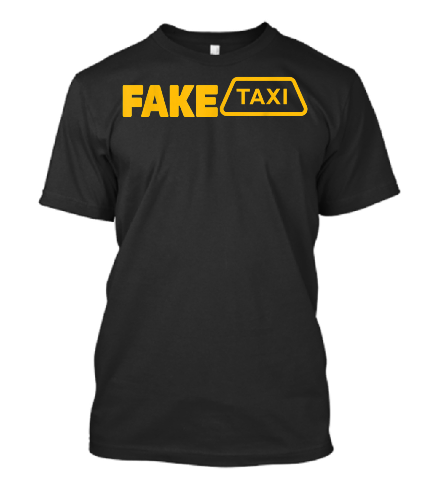 Fake Taxi Logo Yellow T-Shirt