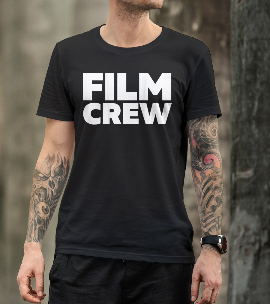 Film Crew Print On Back T-Shirt