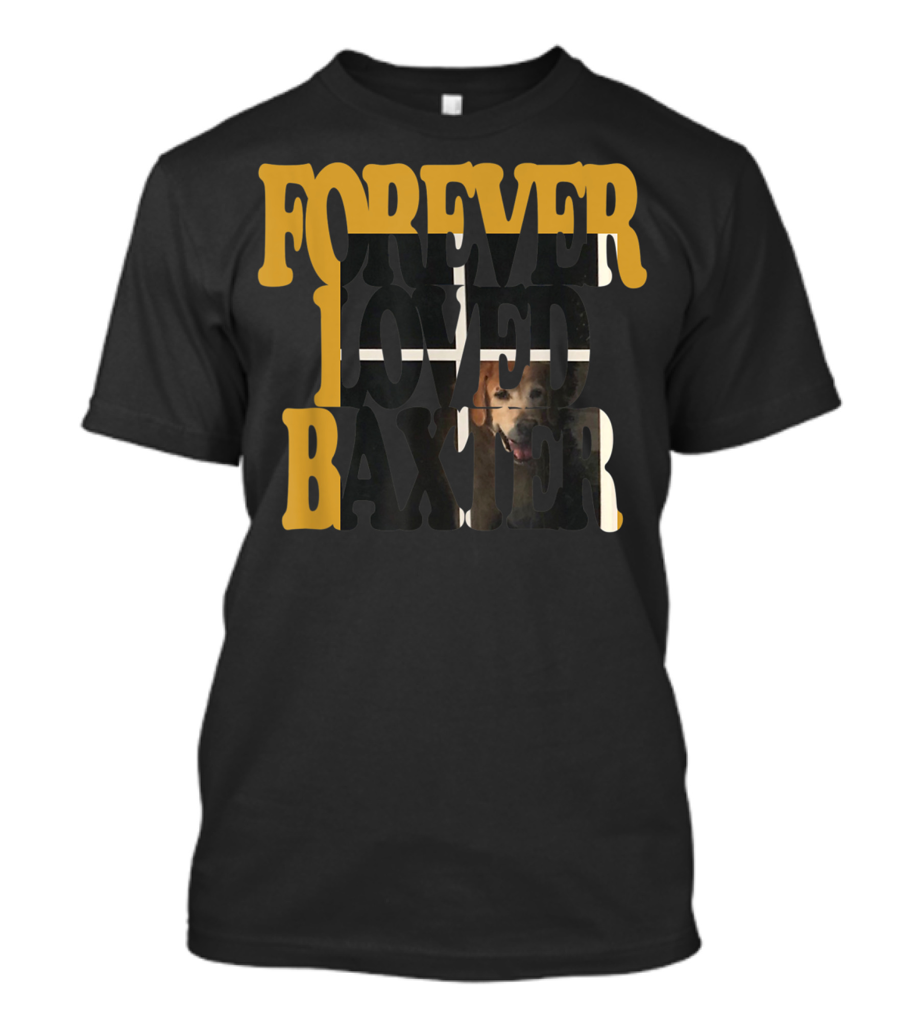 Forever Loved Baxter Golden Retriever Memorial T-Shirt
