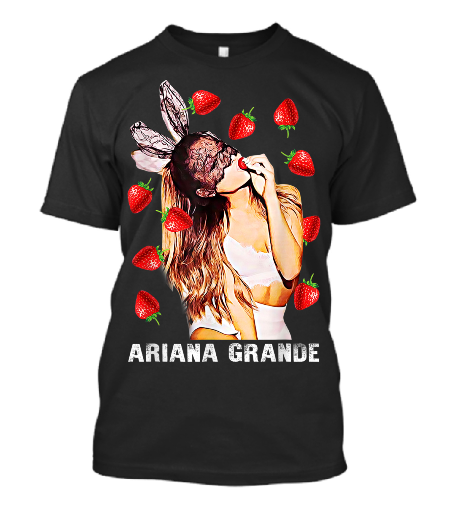 Ariana Grande Bunny Mask Strawberry Pop Art Love Legends Live T-Shirt