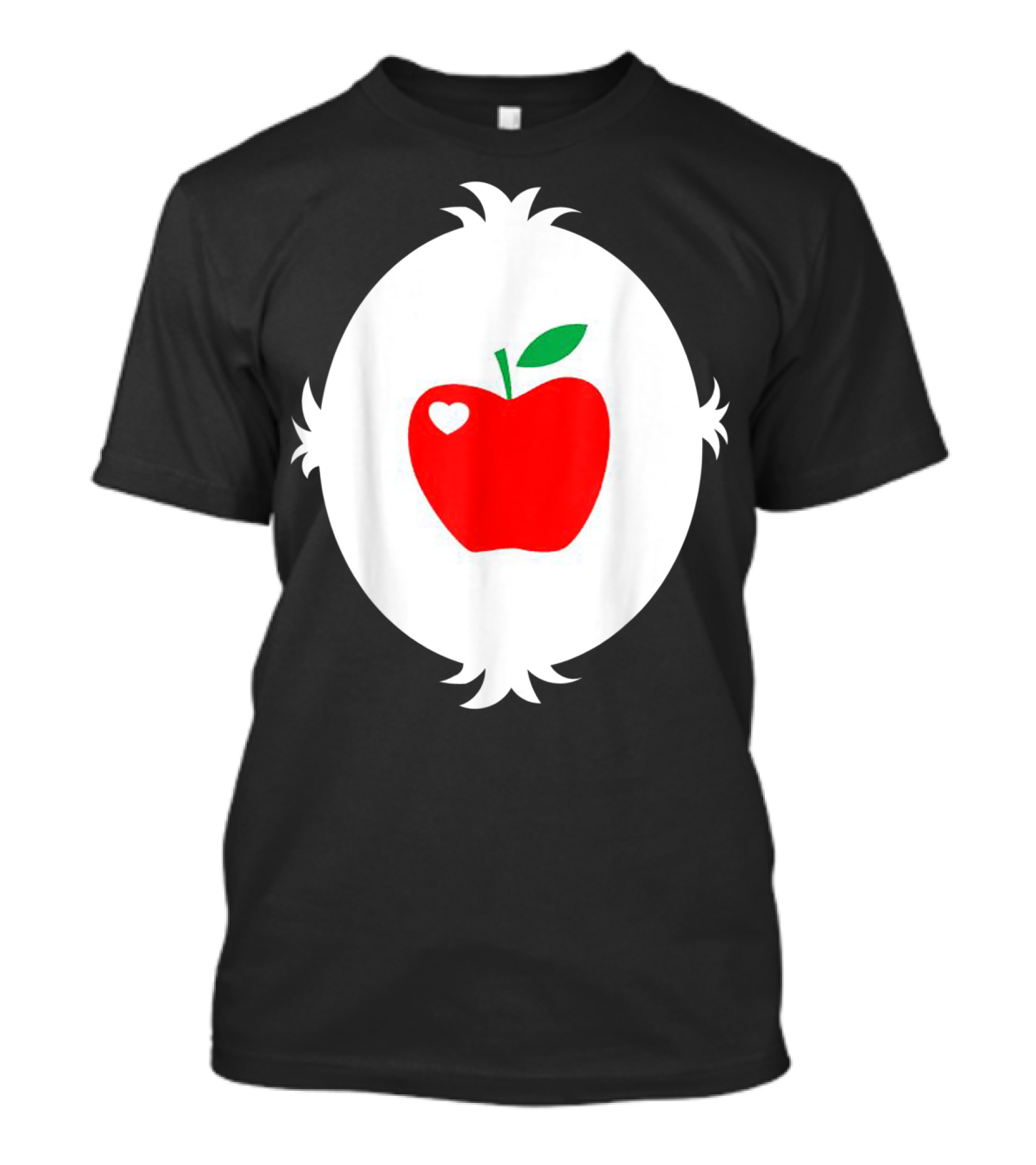 Funny Smart Heart Apple Emblem T-Shirt
