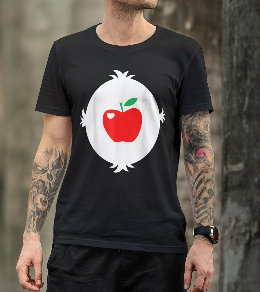 Funny Smart Heart Apple Emblem T-Shirt
