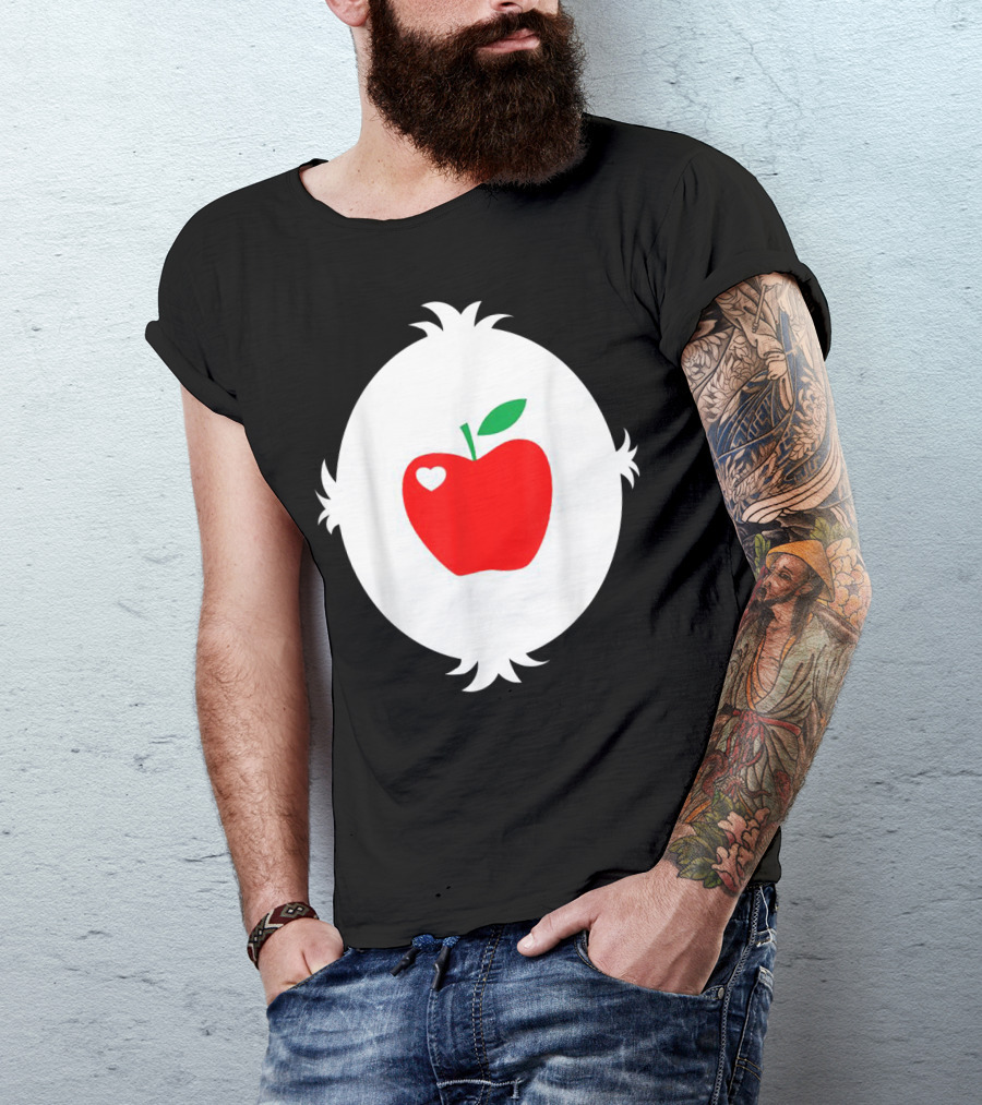 Funny Smart Heart Apple Emblem T-Shirt