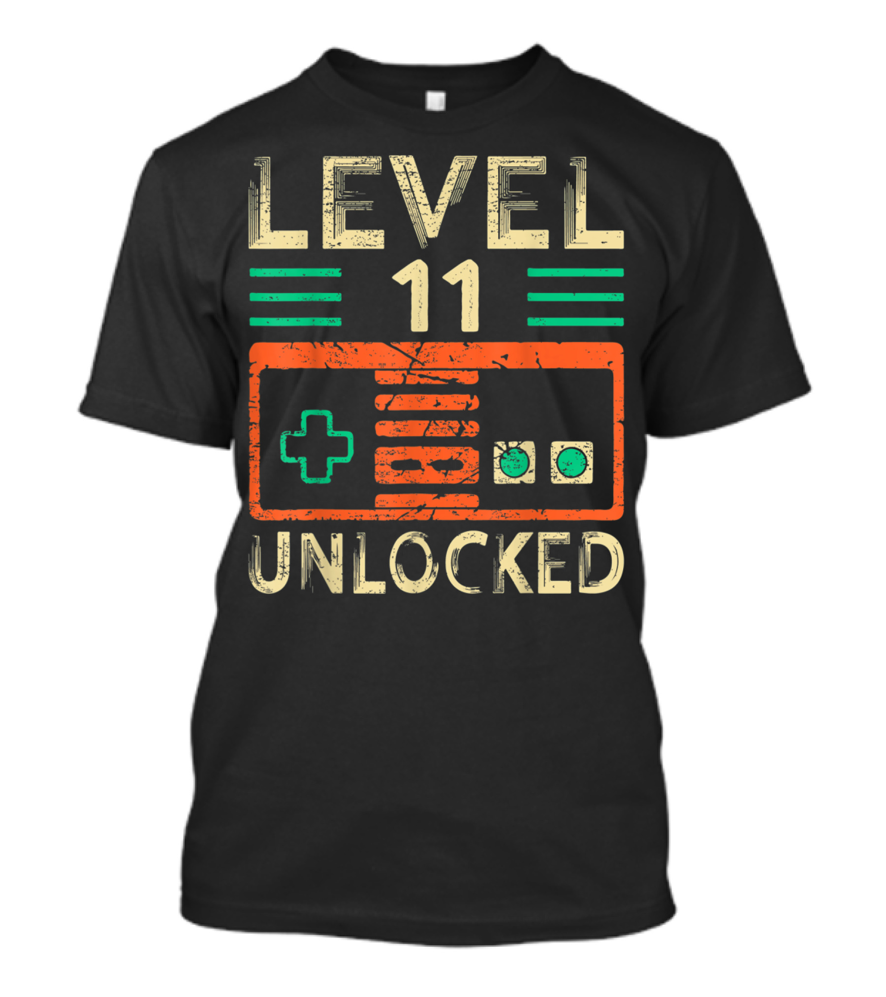 Funny Level 11 Unlocked Video Gamer Controller T-Shirt