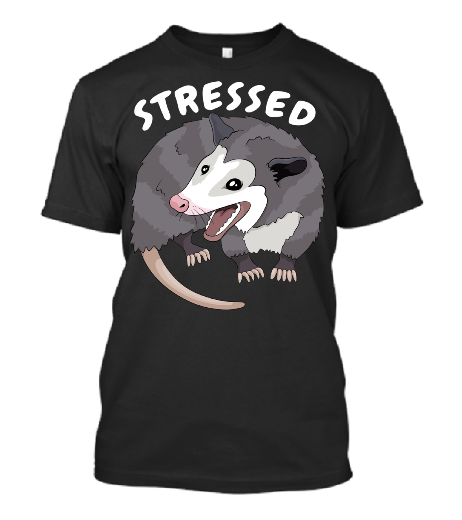 Stressed Opossum Introvert Funny Trash Possum T-Shirt