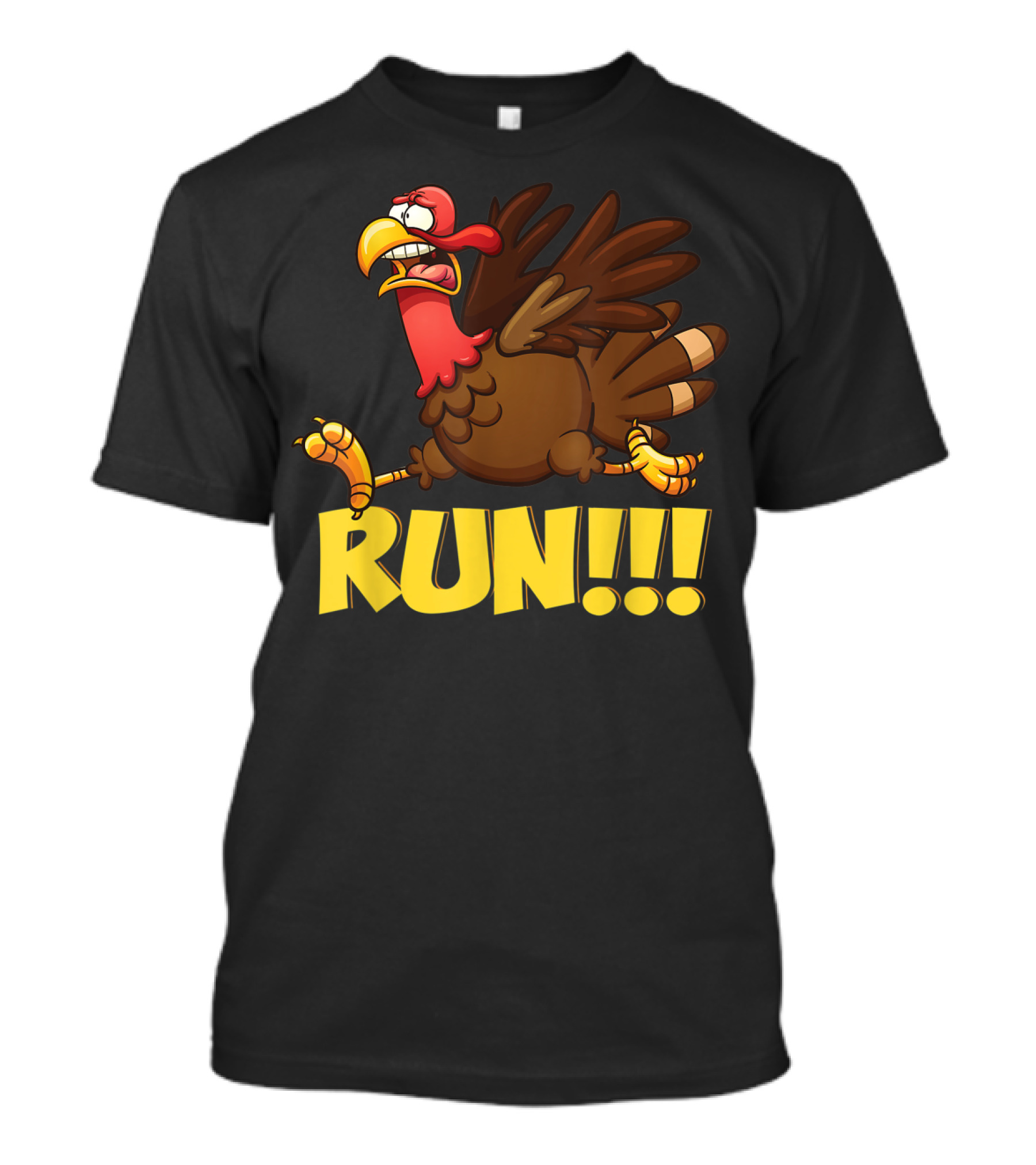 Funny Turkey Running Thanksgiving Run Family T-Shirt