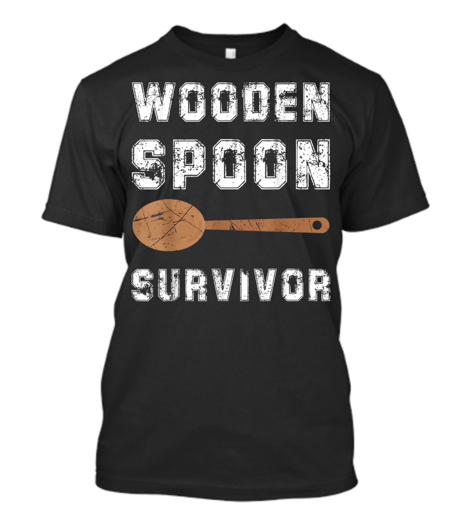 Wooden Spoon Survivor Funny Awesome T-Shirt