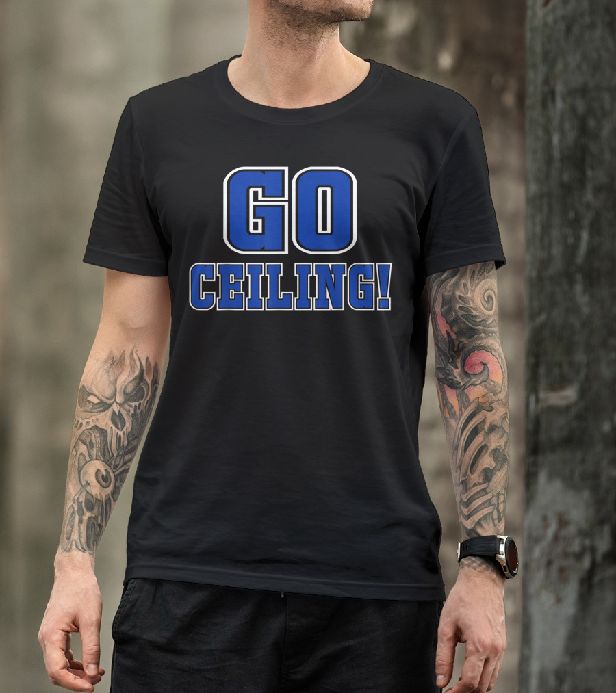 Go Ceiling Fan Minimal Funny Easy Pun Cheer Team Spirit T-Shirt