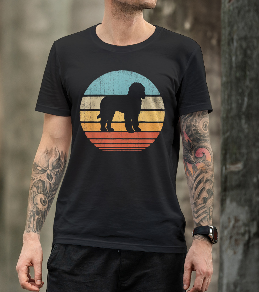 Goldendoodle Retro Circle Vintage 60S 70S T-Shirt