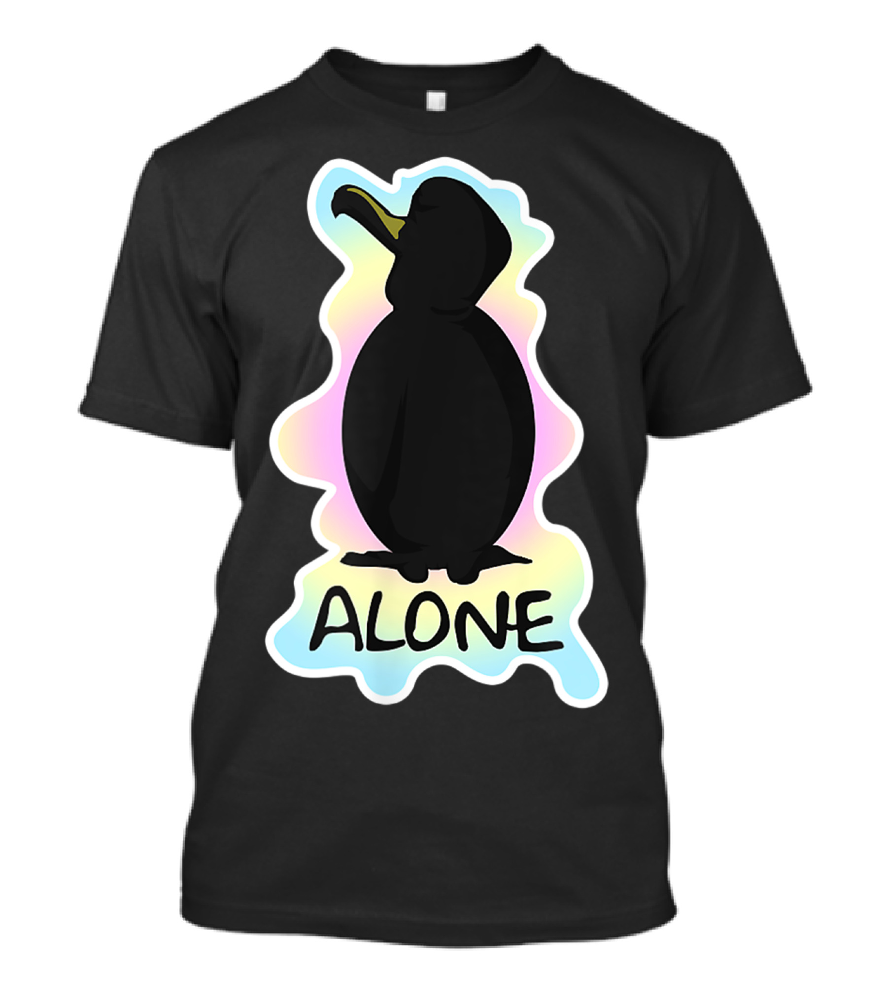 Goth Pastel Alone Penguin T-Shirt